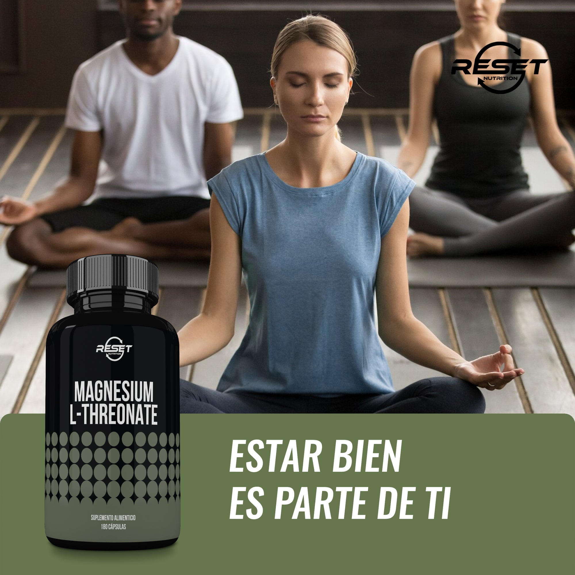 Magnesio L-Treonato | Alivio del Estrés, Mejora de la Memoria, Mejor Calidad de Sueño y Apoyo para Calambres Musculares