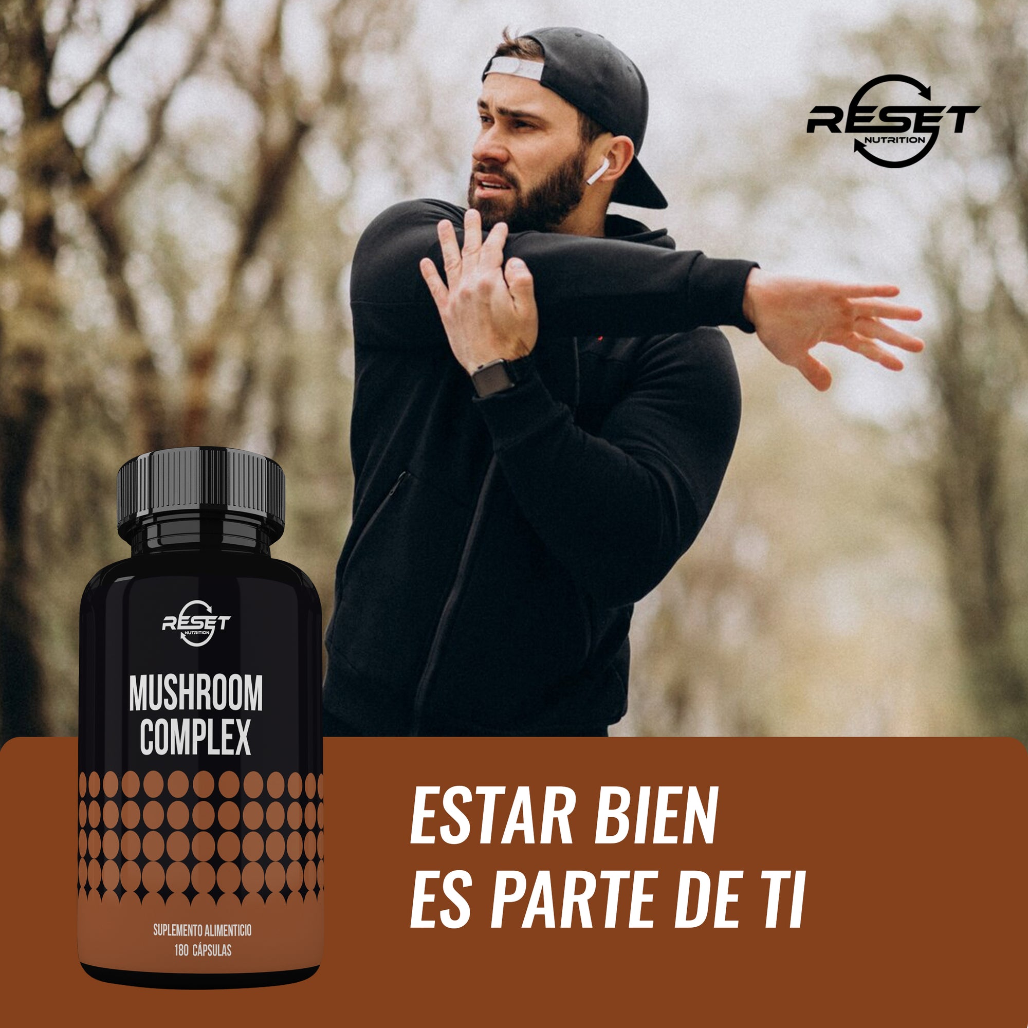 Complejo de Hongos | Hongos Adaptogénicos y Medicinales para Energía, Memoria, Inmunidad y Antioxidantes