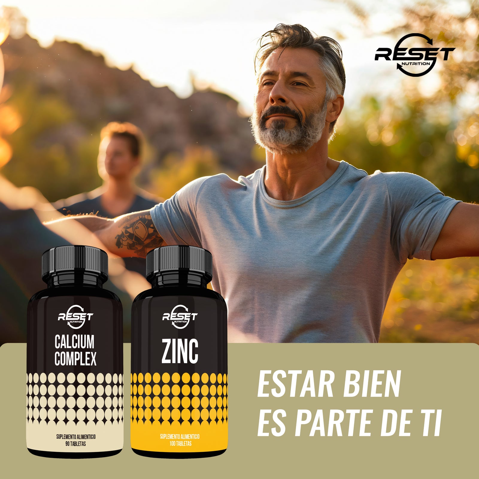 Kit ZinCal | Complejo de Zinc + Calcio | 100 + 90 Tabletas | Fortalecimiento Óseo, Soporte Articular y Salud Inmunológica