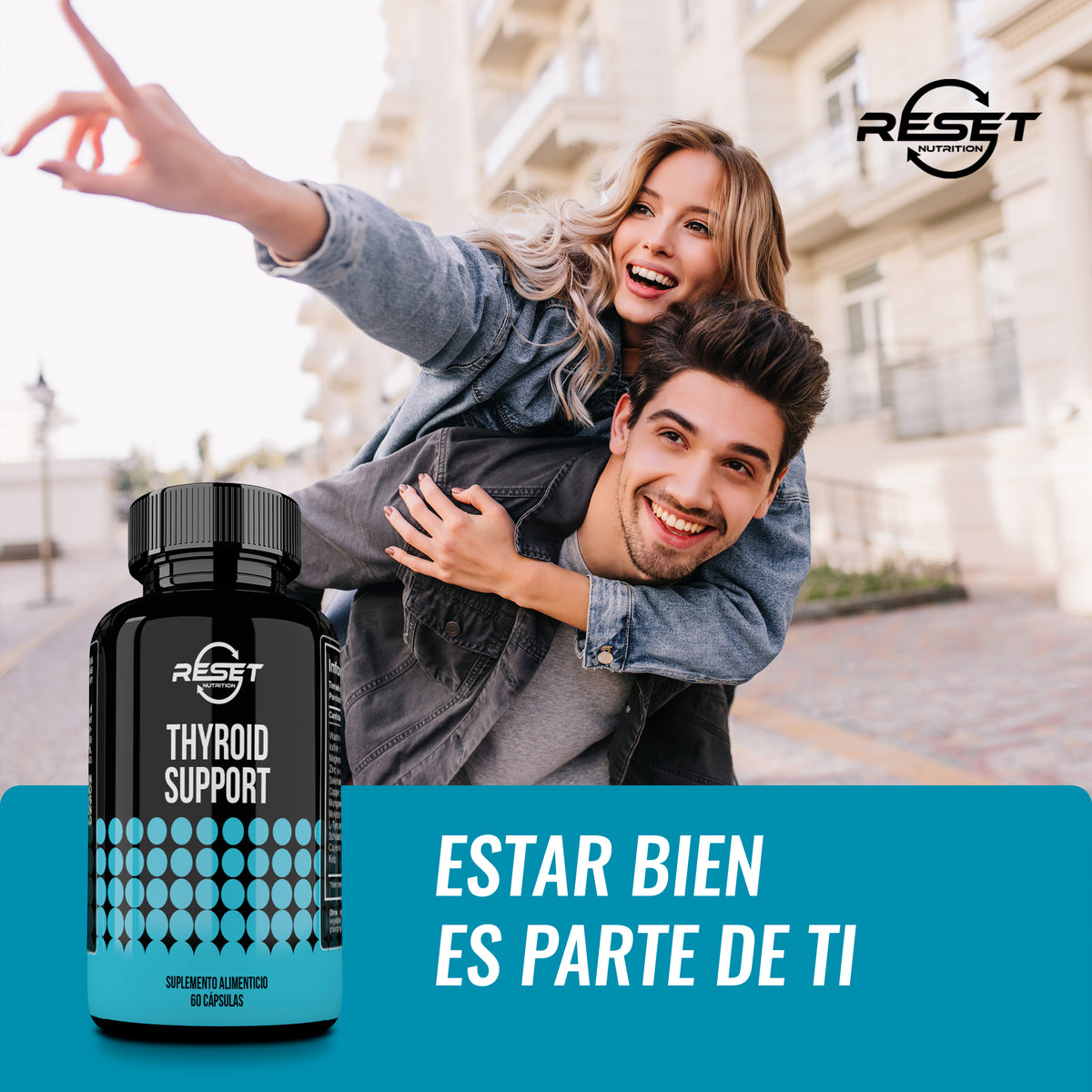 Suplemento Avanzado para el Apoyo de la Tiroides - 60 Cápsulas, - Aumenta la Energía, el Metabolismo y el Bienestar General