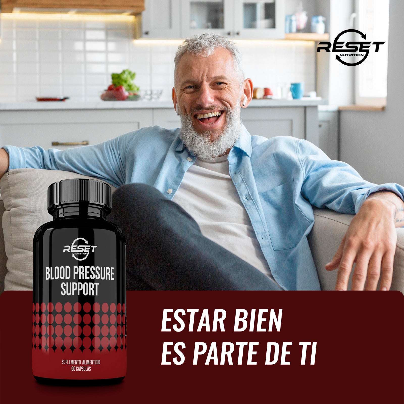 Soporte para la Presión Arterial - 90 Cápsulas con Ajo, Hibisco y Extracto de Oliva - Equilibra la Presión Arterial y Apoya la Salud del Corazón