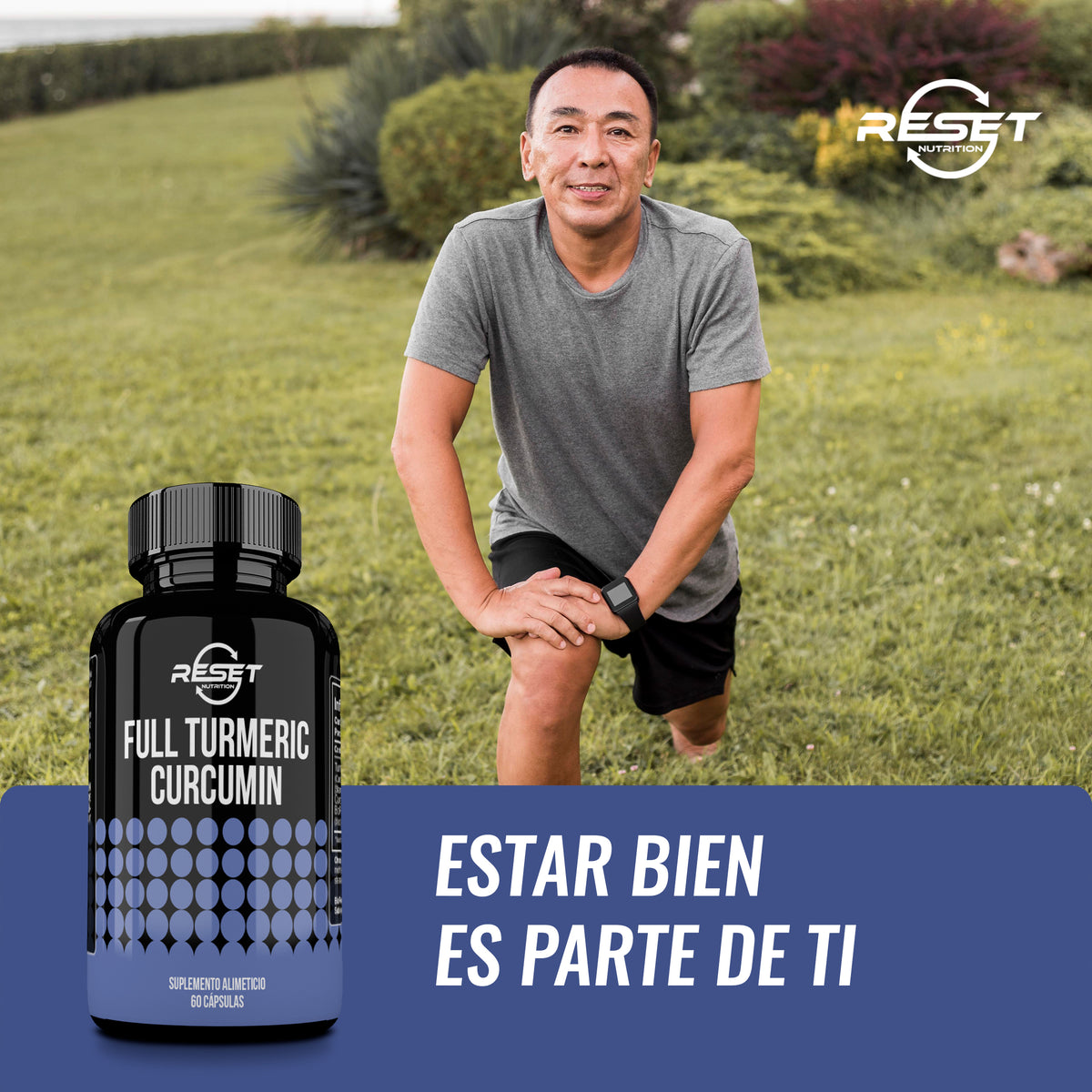 Full Turmeric Curcumin 750 mg - 60 capsules - reduces inflammation and supports joint and heart health