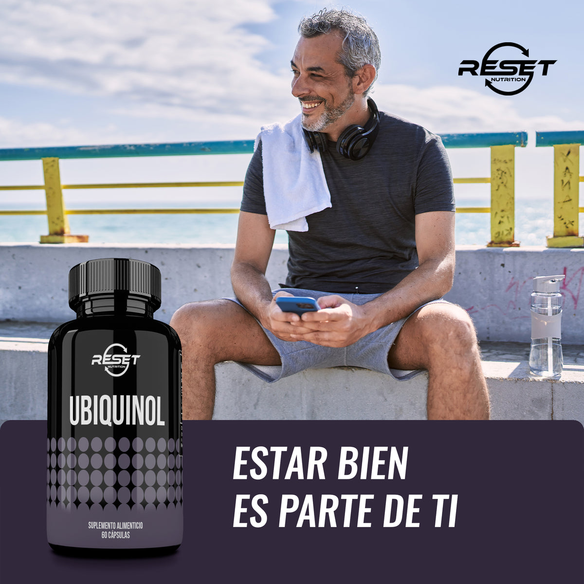 Ubiquinol Q10 - 60 capsules - supports blood pressure regulation and provides powerful antioxidant effects