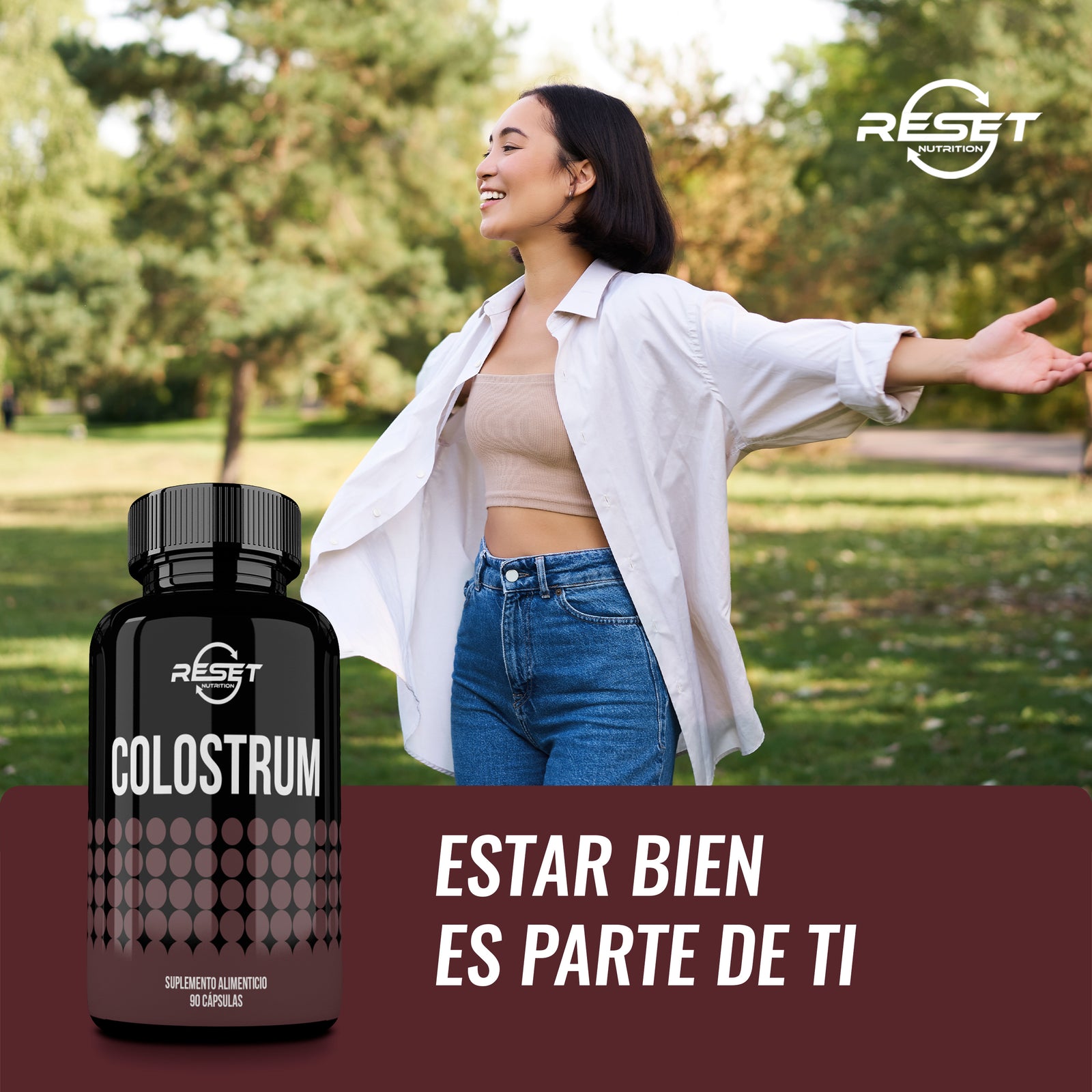 Calostro 500 mg - 90 cápsulas con calostro de vacas alimentadas con pasto - apoya la salud inmunológica y digestiva