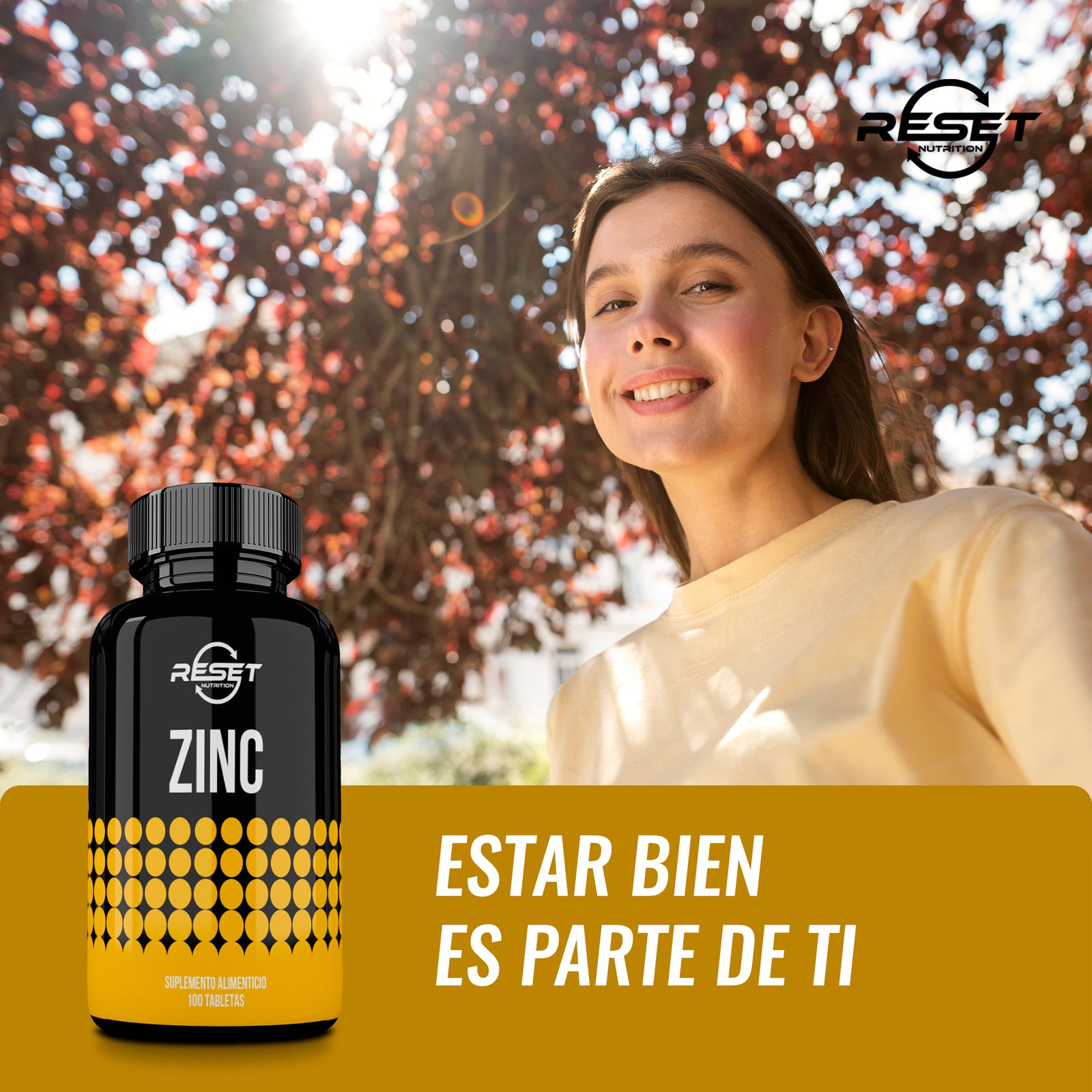 Zinc - 100 tablets - strengthens the immune system and supports cardiovascular health