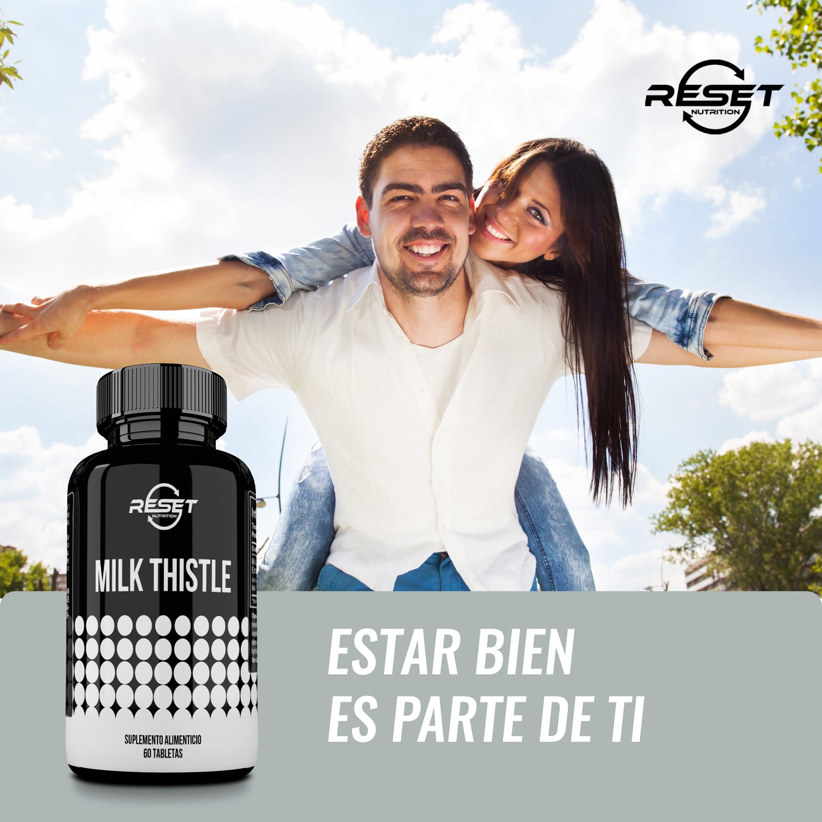 Complejo de Cardo Mariano 450 mg - 60 tabletas - apoya la salud del hígado, regula la presión arterial y mejora el sistema nervioso