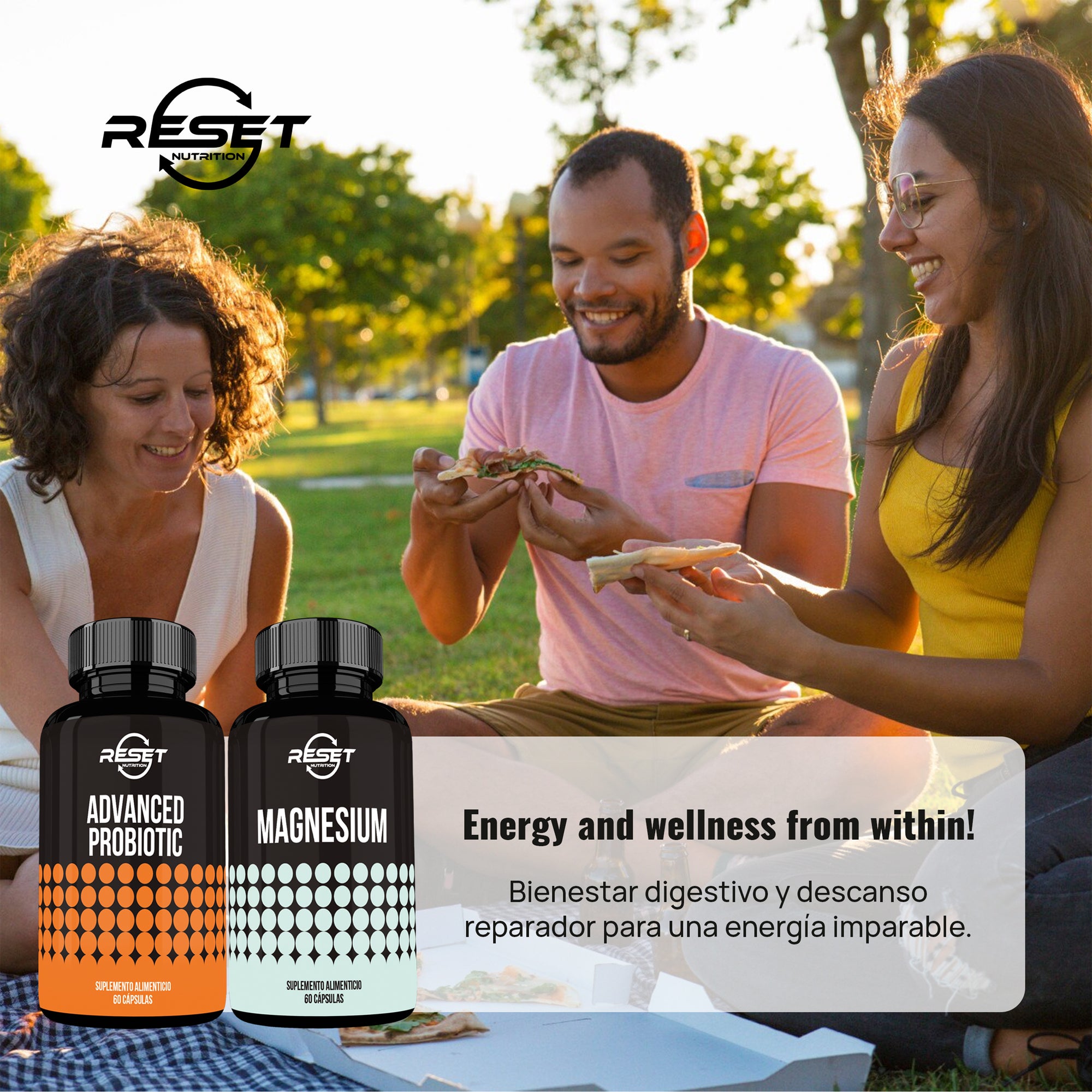 Pro Boost Mag | Magnesio + Probióticos Combo | Salud Digestiva, Energía Natural y Apoyo para el Alivio del Estrés