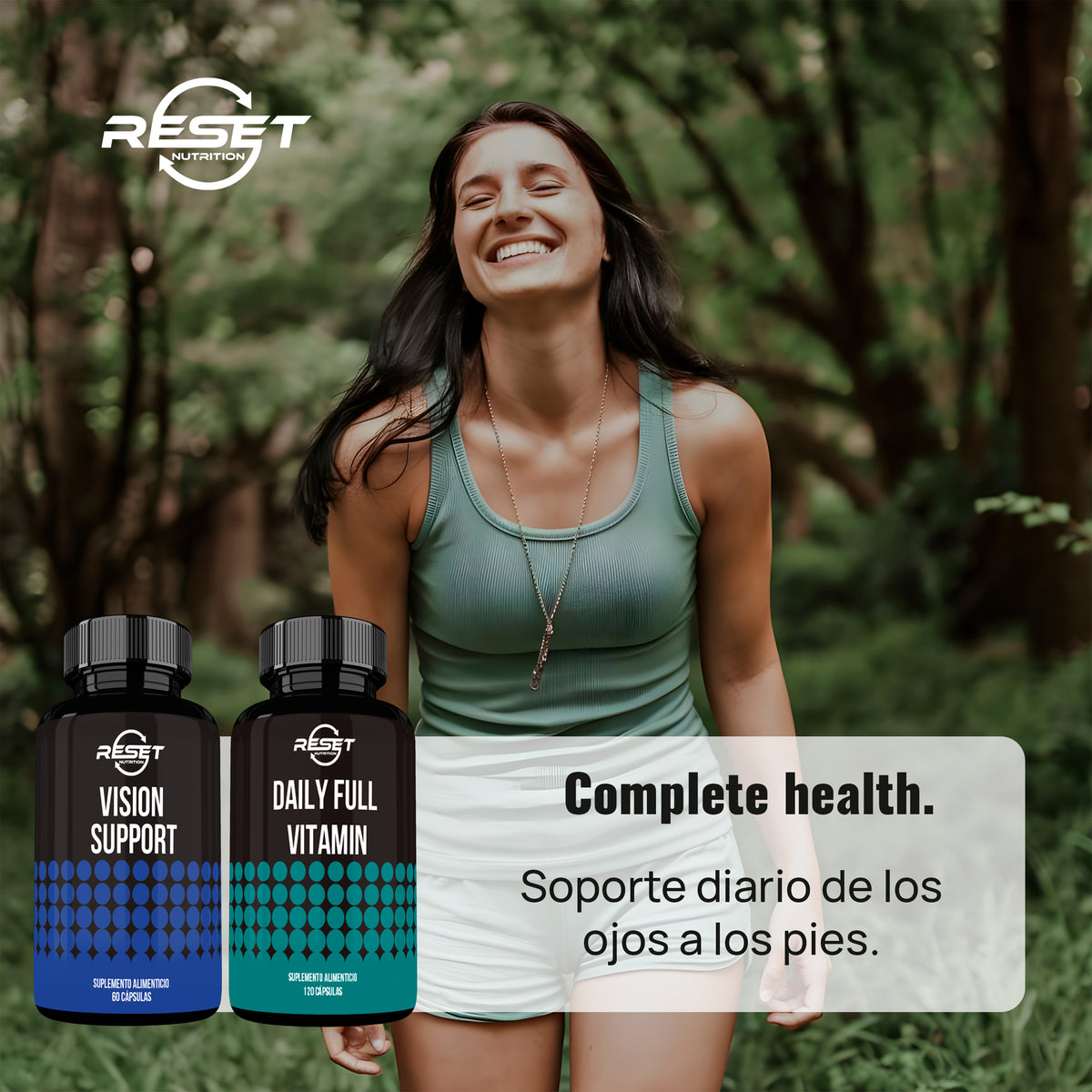 Kit Total Vision | Soporte para la Visión + Multivitamínico Diario | 60 + 120 Cápsulas | Salud Ocular y Nutrición Diaria Completa