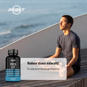 STRESS LESS | 60 CAPSULES | MOOD AND STRESS | RESET NUTRITION | MADE IN USA