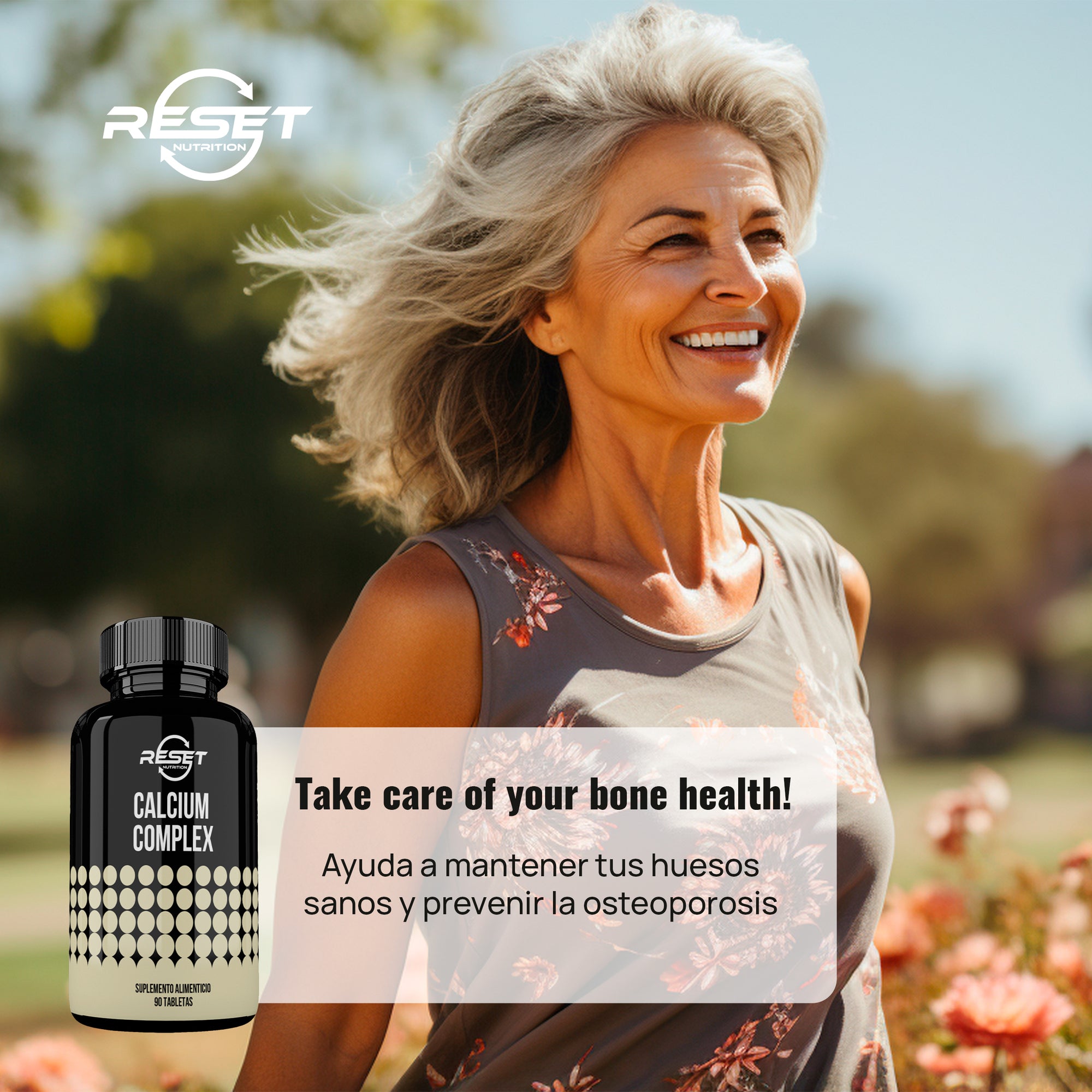 Complejo de calcio - 90 tabletas con vitamina A y D - prevención de la osteoporosis y dientes y músculos fuertes