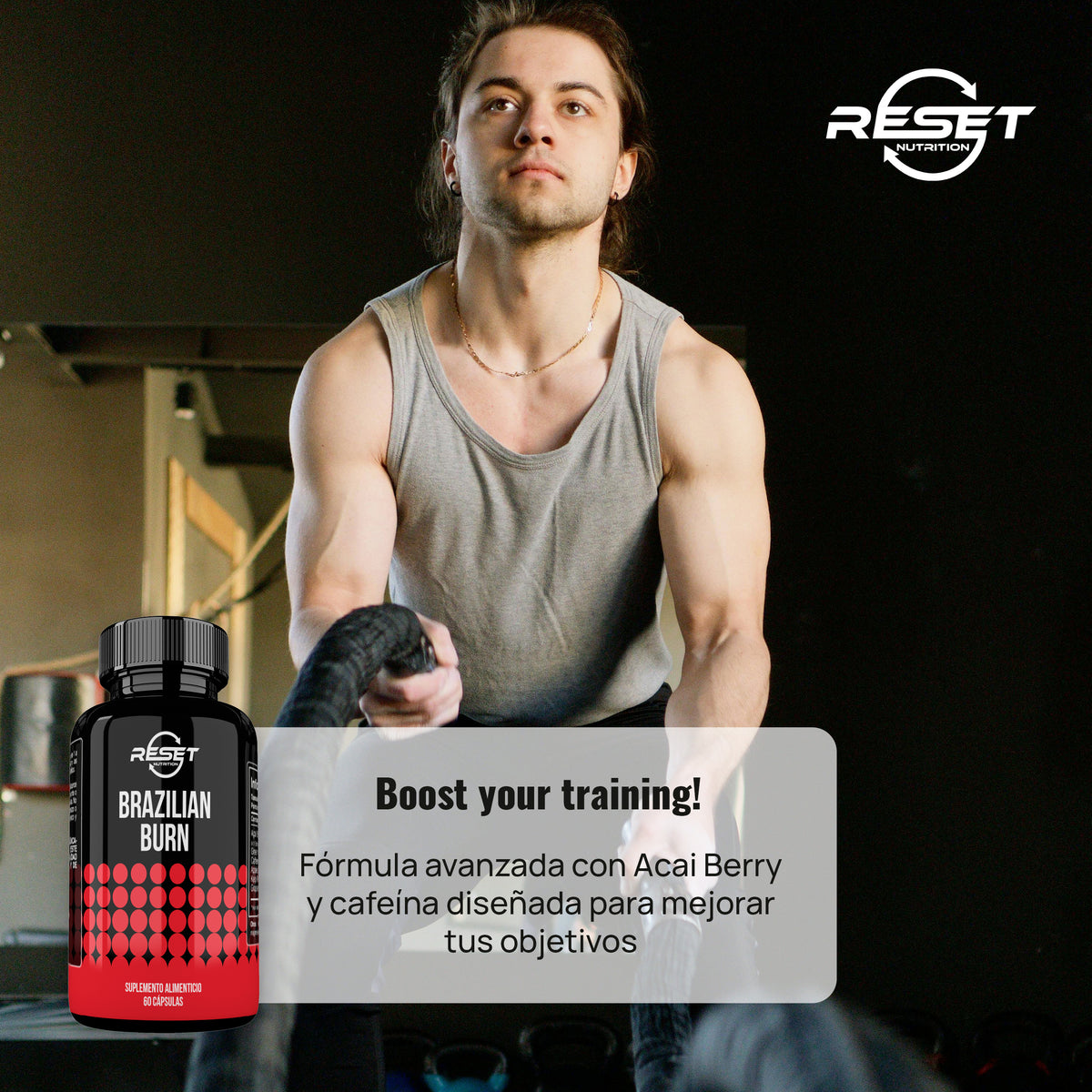 Brazilian Burn - 60 cápsulas con Açaí - suplemento natural ideal para ejercicio y energía