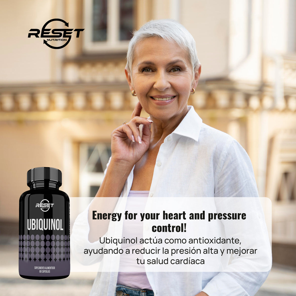 Ubiquinol Q10 - 60 capsules - supports blood pressure regulation and provides powerful antioxidant effects