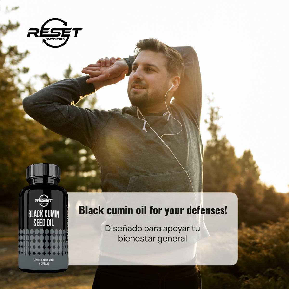 Black Cumin Seed Oil 500 mg - 60 capsules with pure extract - boosts immunity and relieves allergies