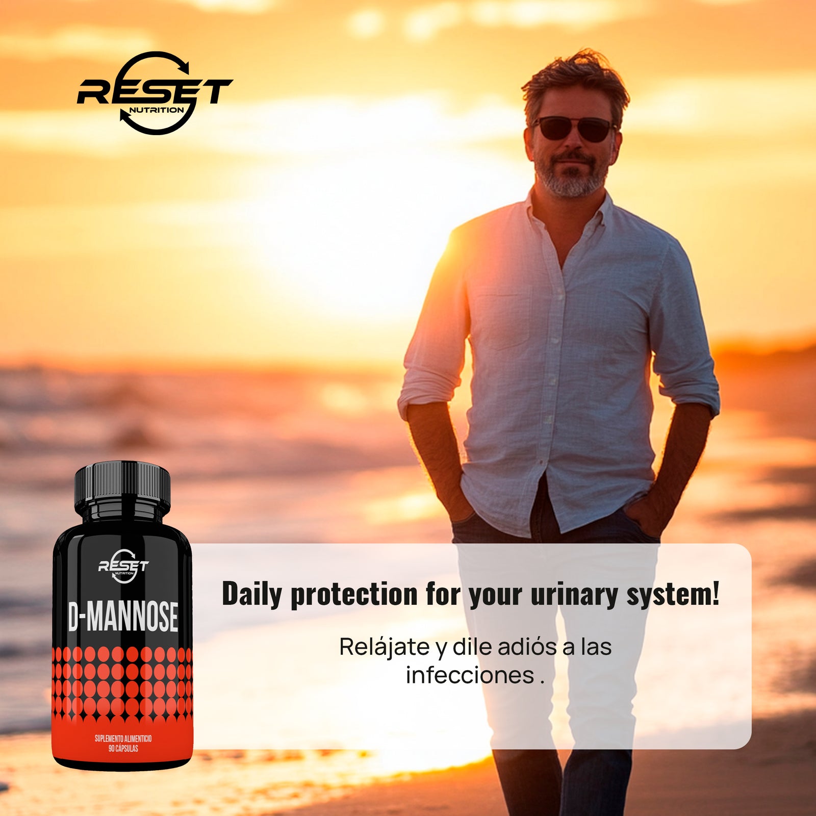 D-Manosa 1500 mg - 90 cápsulas con absorción óptima - previene y combate las infecciones urinarias