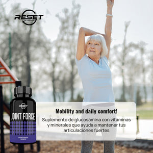 JOINT FORCE | 180 TABLETS | JOINTS | GLUCOSAMINE | RESET NUTRITION | MADE IN USA |