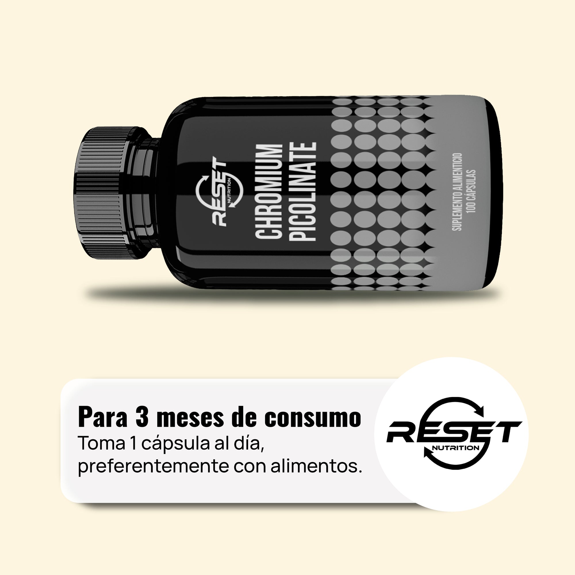 Cromio Picolinato 200 mcg - 100 cápsulas con absorción óptima - regula el azúcar en la sangre y acelera el metabolismo