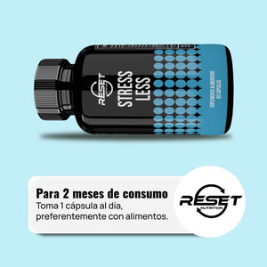 STRESS LESS | 60 CAPSULES | MOOD AND STRESS | RESET NUTRITION | MADE IN USA