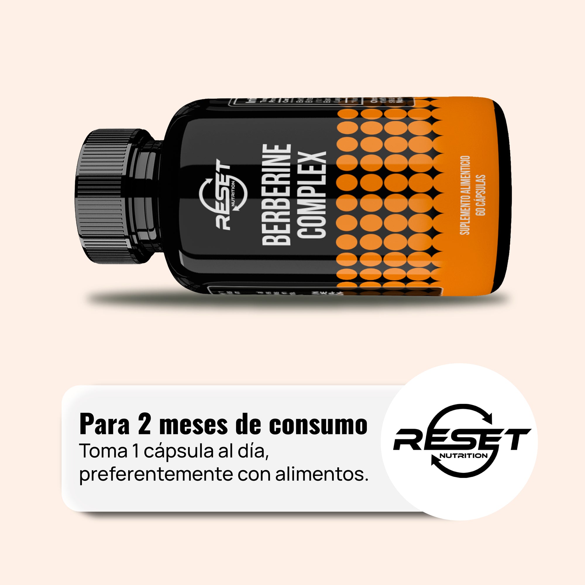 Complejo de Berberina 500 mg - 60 cápsulas con extracto natural - regula el azúcar en sangre, el colesterol y los triglicéridos