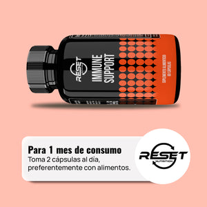 IMMUNE SUPPORT | IMMUNE SUPPORT SUPPLEMENT | 60 CAPSULES | RESET NUTRITION | MADE IN USA