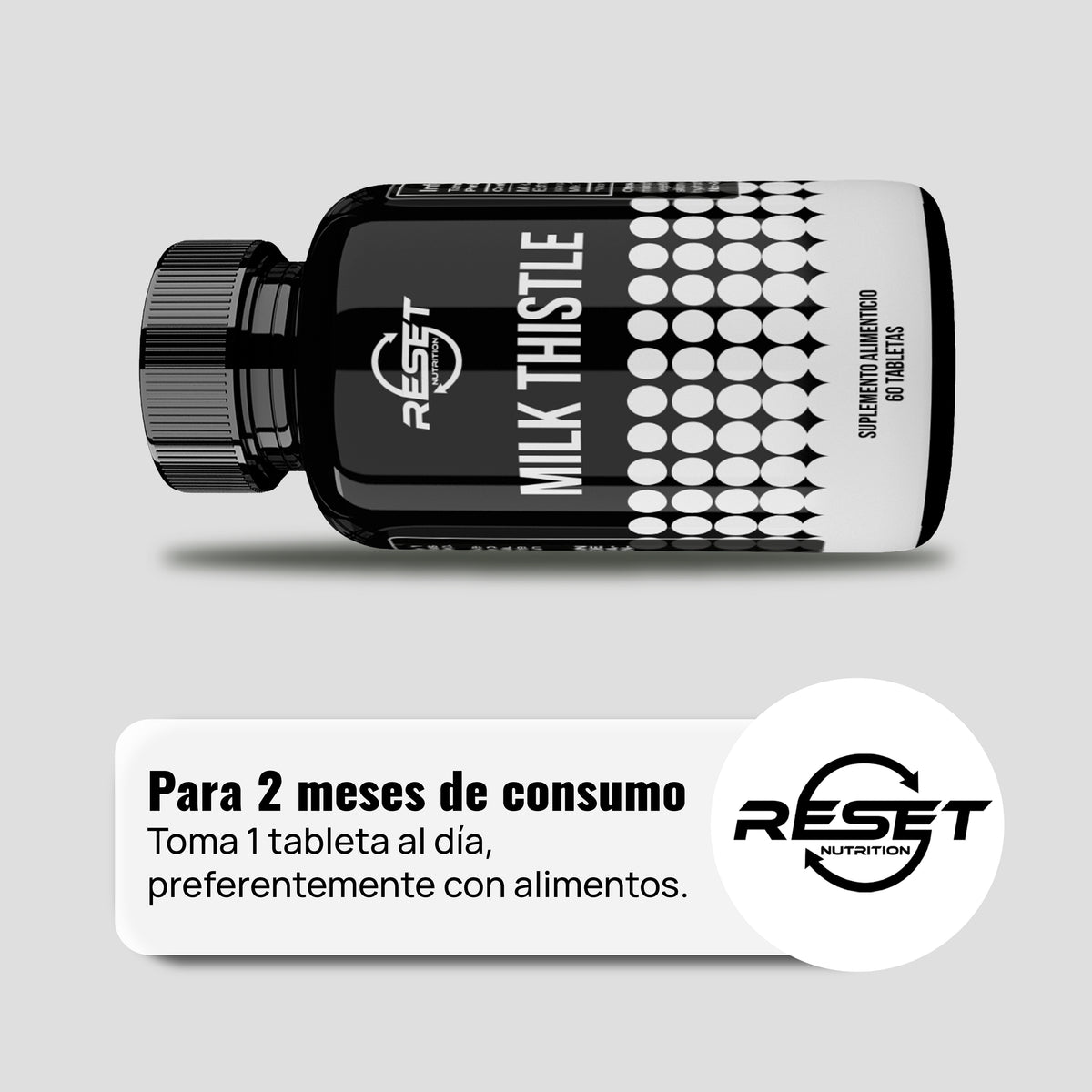 Complejo de Cardo Mariano 450 mg - 60 tabletas - apoya la salud del hígado, regula la presión arterial y mejora el sistema nervioso