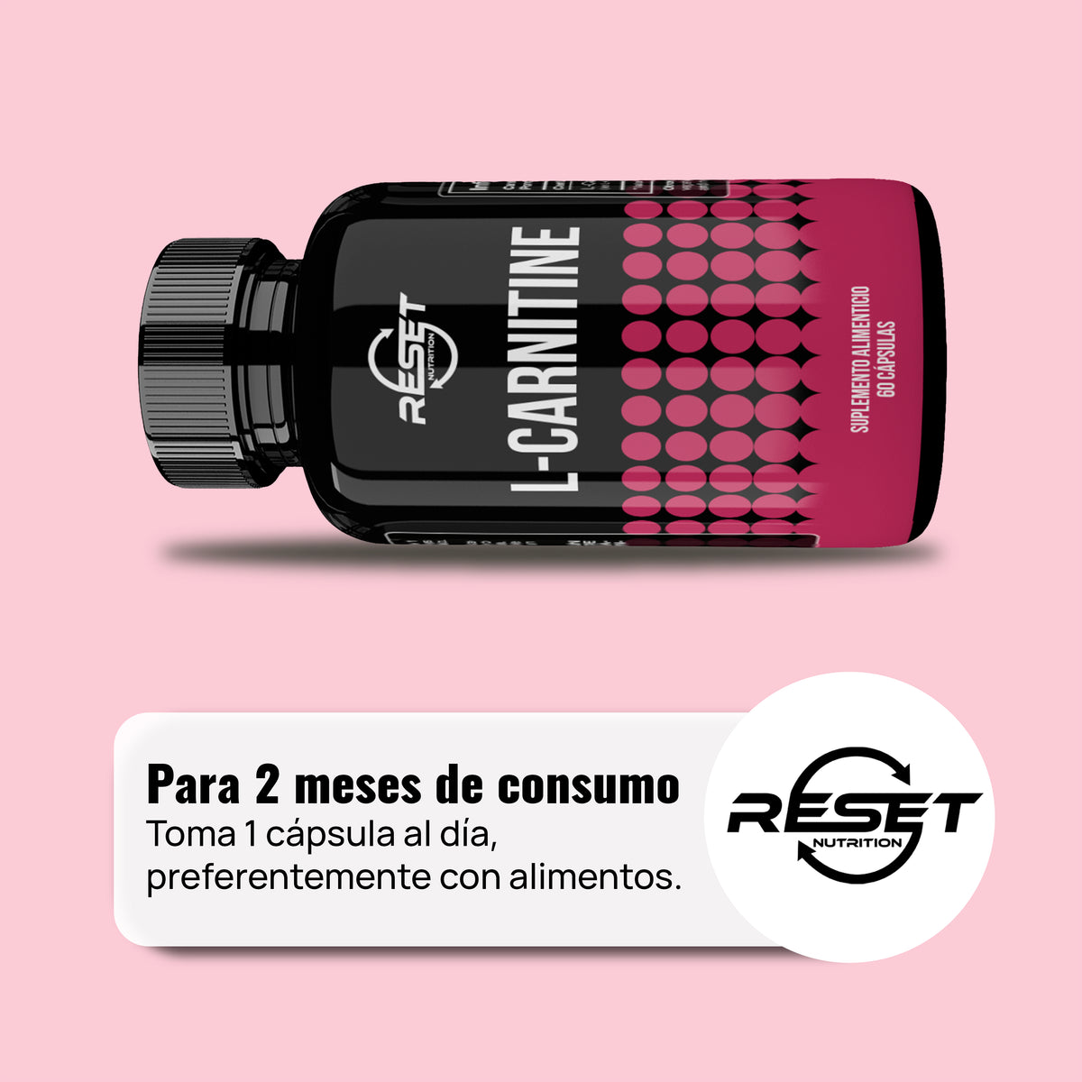 L-Carnitina 500 mg - 60 cápsulas con Omega 3, 6 y 9 - combate la fatiga muscular y aumenta la energía