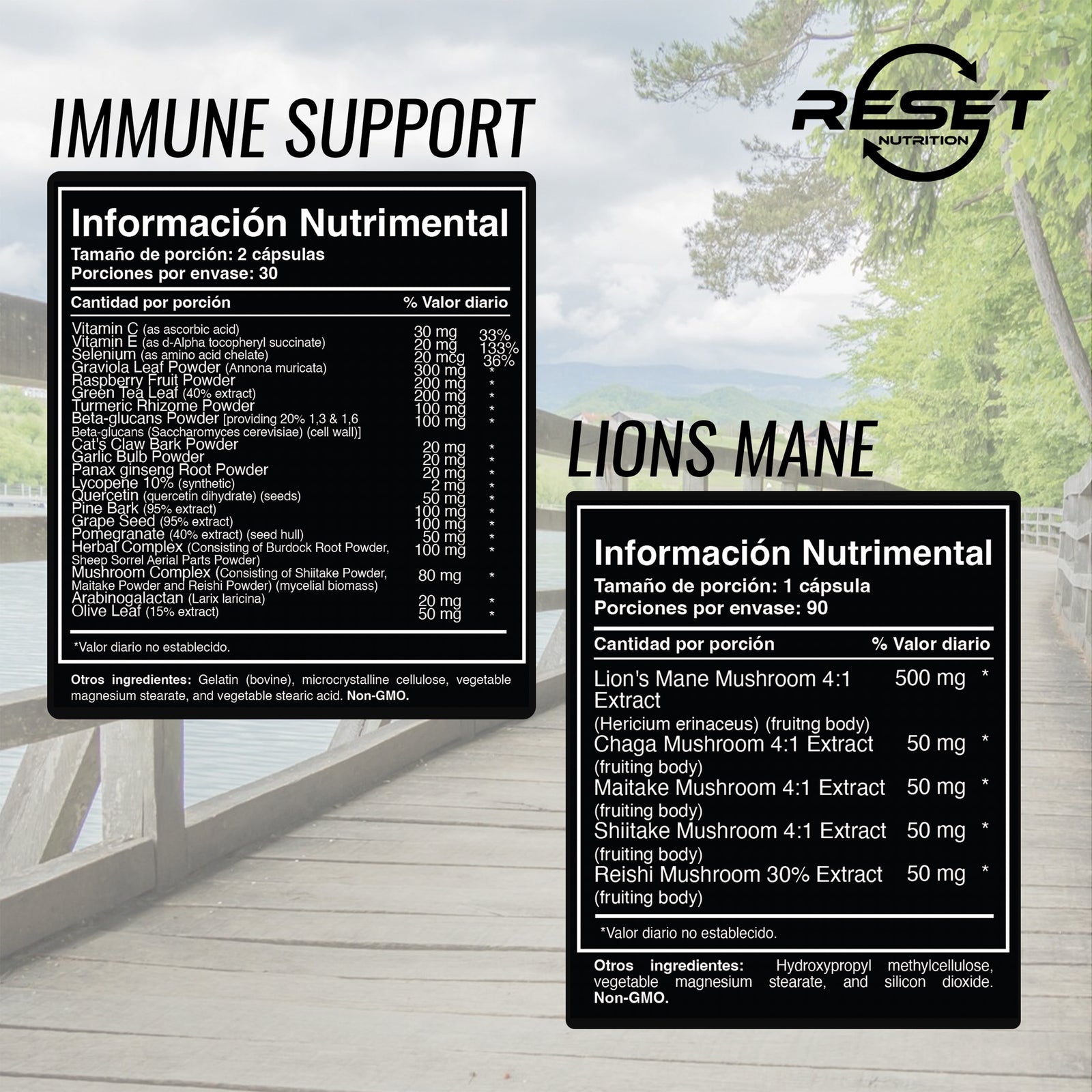 Kit de Melena de León + Apoyo Inmunológico | 90 + 60 Cápsulas | Claridad Mental, Función Cerebral y Apoyo a la Defensa Inmunológica