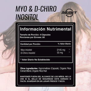 Myo y D-Chiro Inositol | Equilibrio Hormonal, Salud Reproductiva y Bienestar Metabólico