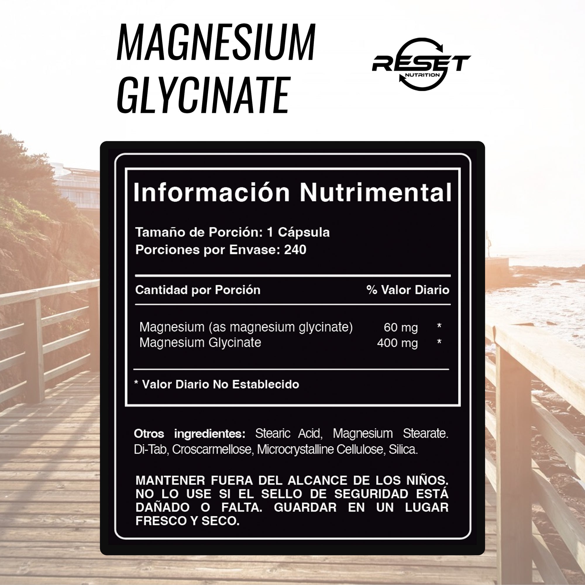 Glicinato de Magnesio | Relajación, Sueño Reparador y Alivio de Calambres Musculares