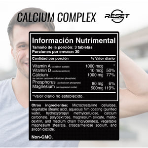 Calcium complex  -90 tablets with vitamin A and D - preventing osteoporosis  & strong teeth and muscles