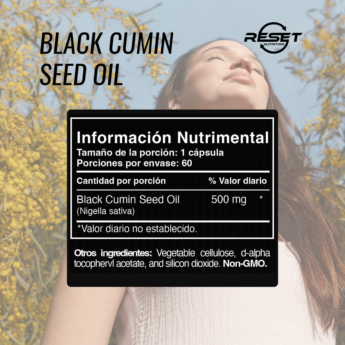 Black Cumin Seed Oil 500 mg - 60 capsules with pure extract - boosts immunity and relieves allergies