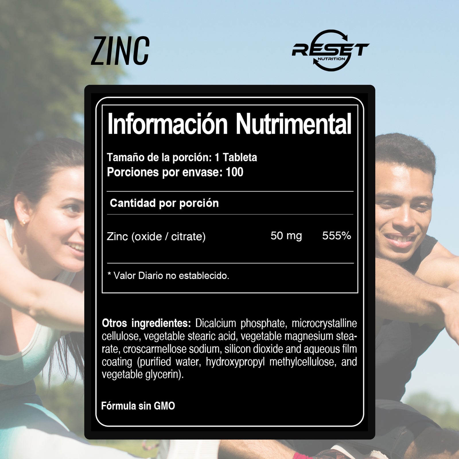 Zinc - 100 tablets - strengthens the immune system and supports cardiovascular health