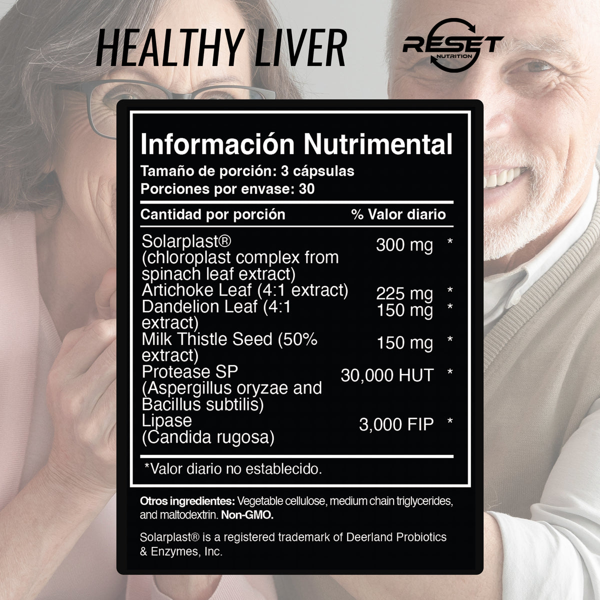 Hígado Saludable - 90 cápsulas con extractos naturales - protege y desintoxica el hígado