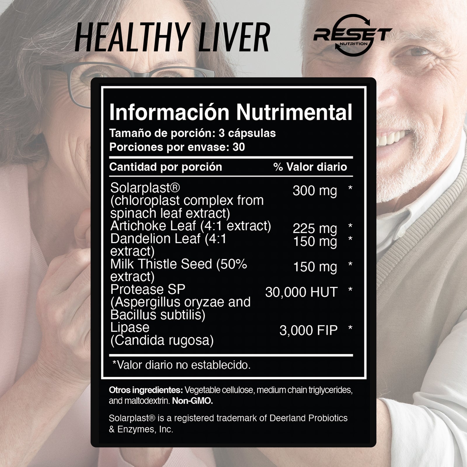 Hígado Saludable - 90 cápsulas con extractos naturales - protege y desintoxica el hígado