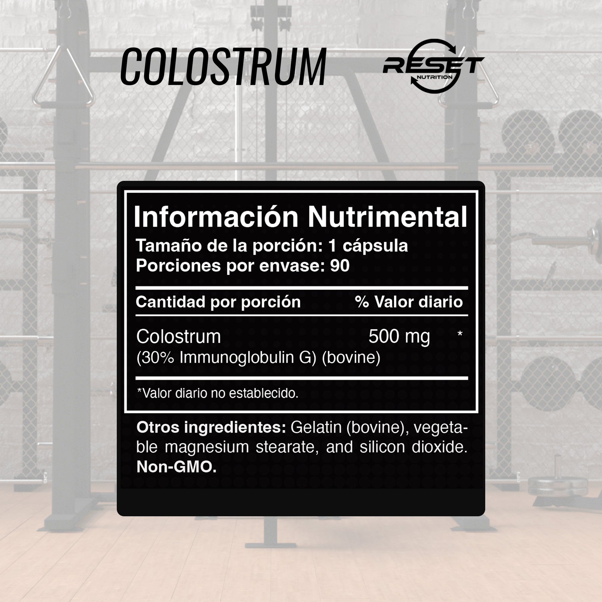 Calostro 500 mg - 90 cápsulas con calostro de vacas alimentadas con pasto - apoya la salud inmunológica y digestiva
