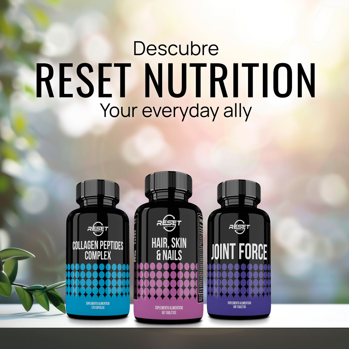 Cabello, piel y uñas - 60 tabletas con biotina, sílice y colágeno - fortalece y nutre el cabello, la piel y las uñas