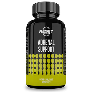 ADRENAL SUPPORT | SUPRARRENAL, PRESIÓN ARTERIAL Y NIVELES DE AZÚCAR | 60 CÁPSULAS | RESET NUTRITION | HECHO EN EE.UU