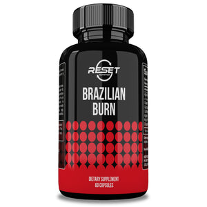 BRAZILIAN BURN | SUPLEMENTO NATURAL IDEAL PARA EL EJERCICIO | ACAI | 60 C&Aacute;PSULAS | RESET NUTRITION | HECHO EN EE.UU