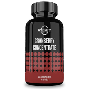 CRANBERRY CONCENTRATE 12.600 MG | TRACTO URINARIO Y RIÑONES| | 90 CÁPSULAS | RESET NUTRITION | HECHO EN EE.UU