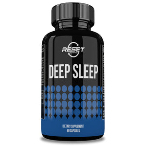 DEEP SLEEP | SUPLEMENTO PARA EL SUEÑO E INSOMNIO | 60 CÁPSULAS | RESET NUTRITION | HECHO EN EE.UU