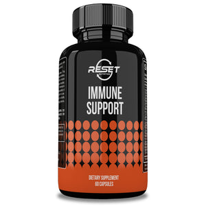 IMMUNE SUPPORT | SUPLEMENTO DE APOYO INMUNITARIO | 60 CÁPSULAS | RESET NUTRITION | HECHO EN EE.UU