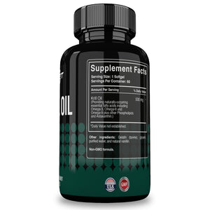 KRILL OIL 500MG | ASTAXANTINA| | 60 CÁPSULAS | RESET NUTRITION | HECHO EN EE.UU