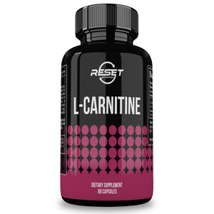 L-CARNITINE 500MG | FATIGA MUSCULAR | 60 CÁPSULAS | RESET NUTRITION | HECHO EN EE.UU