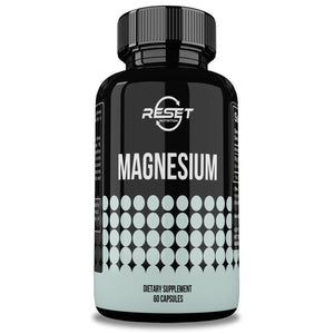 MAGNESIUM 500 MG | ALTA PRESIÓN | HIPERTENSIÓN | 60 CÁPSULAS | RESET NUTRITION | HECHO EN EE.UU