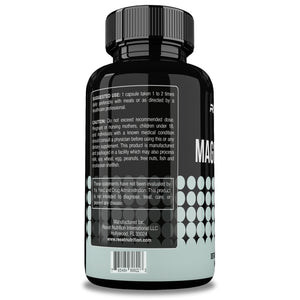 MAGNESIUM 500 MG | ALTA PRESIÓN | HIPERTENSIÓN | 60 CÁPSULAS | RESET NUTRITION | HECHO EN EE.UU