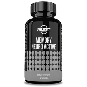 MEMORY NEURO ACTIVE | CONCENTRACIÓN Y MEMORIA | 60 CÁPSULAS | RESET NUTRITION | HECHO EN EE.UU