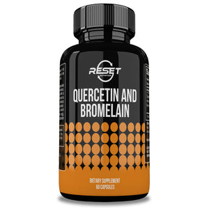 QUERCETIN AND BROMELAIN 500 MG | 60 CÁPSULAS | RESET NUTRITION | HECHO EN EE.UU