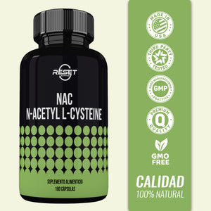 N-Acetil L-Cisteína (NAC) | Desintoxicación, Protección del Hígado Graso y Antioxidante Natural