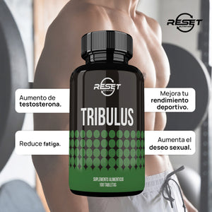 RESET NUTRITION | TRIBULUS | MALE POTENCY SUPPLEMENT WITH TRIBULUS | 100 TABLETS | MADE IN USA