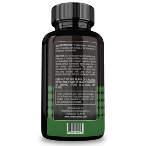 Reset Nutrition | Tribulus | Suplemento potencia Masculina con Tribulus | 100 Tabletas | Hecho en USA