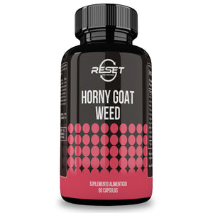 Reset Nutrition | Horny Goat Weed | Suplemento de potencia Masculina con Horny Goat Weed | 60 Cápsulas | Hecho en USA